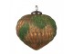 Christmas Bauble Set Of 4 ? 13x13 Cm Brown Green Glass Christmas Tree Decorations - (4) ? 15*15 cm Clayre & Eef