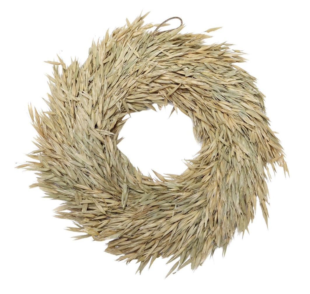 Přírodní slaměný dekorativní věnec s klasy Fleur - Ø 30 cm