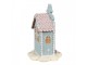 Modrá vánoční perníková chaloupka Gingerbread House - 13*13*20 cm 