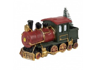 Decoration Train 11x5x7 Cm Red Green Plastic Christmas Decoration - 11*5*7 cm
