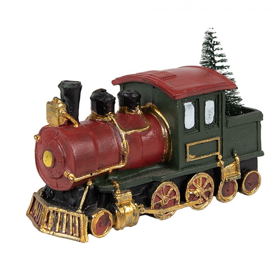 Decoration Train 11x5x7 Cm Red Green Plastic Christmas Decoration - 11*5*7 cm