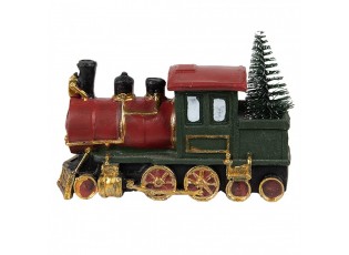 Decoration Train 11x5x7 Cm Red Green Plastic Christmas Decoration - 11*5*7 cm