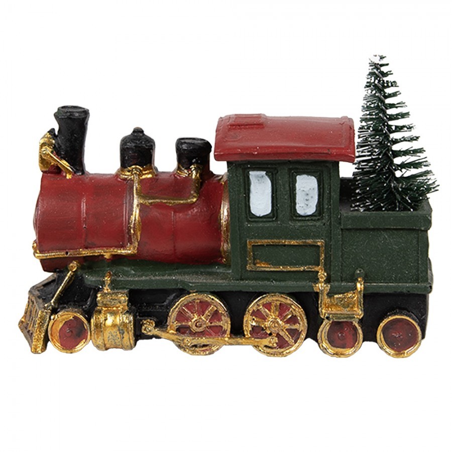 Decoration Train 11x5x7 Cm Red Green Plastic Christmas Decoration - 11*5*7 cm