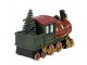 Decoration Train 11x5x7 Cm Red Green Plastic Christmas Decoration - 11*5*7 cm Clayre & Eef