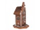 Vánoční perníková chaloupka s Led světýlky Gingerbread House - 13*13*20 cm / 2*AAA