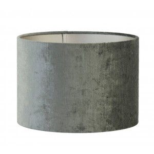 Šedé antracitové sametové stínidlo na lampu Gemstone - Ø 50* 38cm/ E27