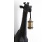 Černá antik nástěnná lampa žirafa Giraffe - 24*12*75 cm / E27