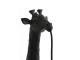 Černá antik nástěnná lampa žirafa Giraffe - 24*12*75 cm / E27