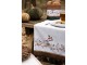 Béžový bavlněný běhoun na stůl s houbičkami Little Forest Jewels - 50*140 cm
