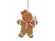 Hnědá vánoční ozdoba Perníček Gingerbread - 8*1*10 cm