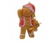 Hnědá vánoční ozdoba Perníček Gingerbread - 6*4*9 cm