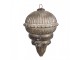 Christmas Bauble ? 15x20 Cm Silver Colored Brown Glass - 15,00 cm Clayre & Eef
