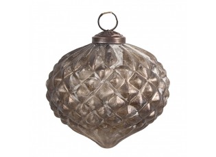 Skleněná vánoční ozdoba Éclat Bronze XS - 8*8 cm