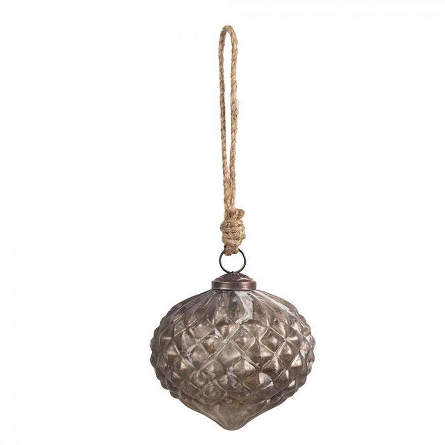 Skleněná vánoční ozdoba Éclat Bronze XS - 8*8 cm