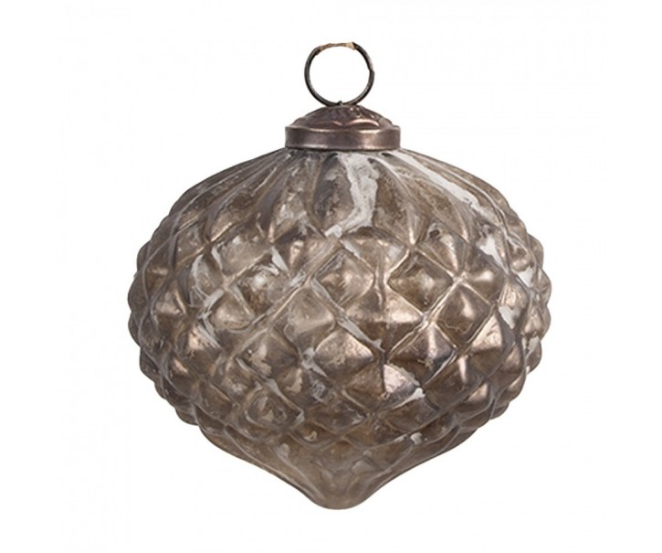 Skleněná vánoční ozdoba Éclat Bronze S - 10*10 cm Clayre & Eef