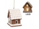 Závěsná svítící ozdoba perníková chaloupka Gingerbread House - 8*6*9 cm