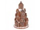 Svítící perníková věž z chaloupek Gingerbread House - Ø 18 * 28 cm/ 3*AAA