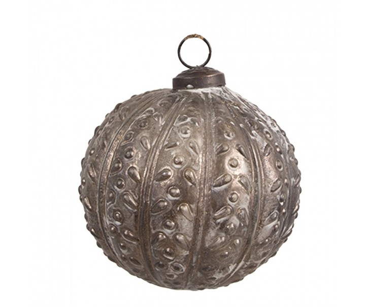 Skleněná vánoční ozdoba Éclat Bronze S - 10*10 cm Clayre & Eef