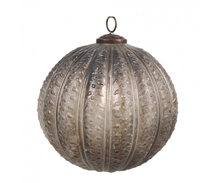 Skleněná vánoční ozdoba Éclat Bronze L - 20*20 cm Clayre & Eef