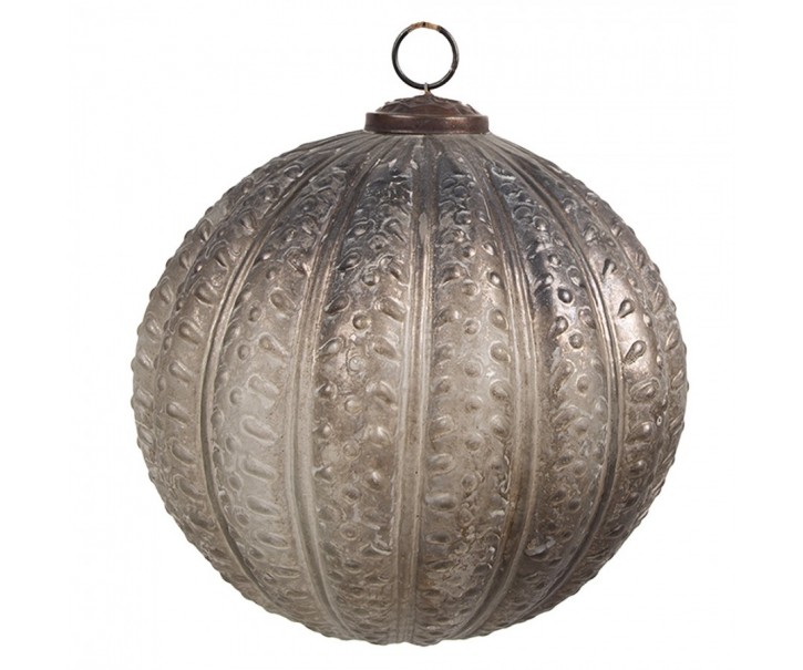 Skleněná vánoční ozdoba Éclat Bronze M - 15*15 cm Clayre & Eef