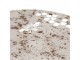 Bílý antik kovový zahradní bistro stůl se včelkami French - Ø 69*76 cm