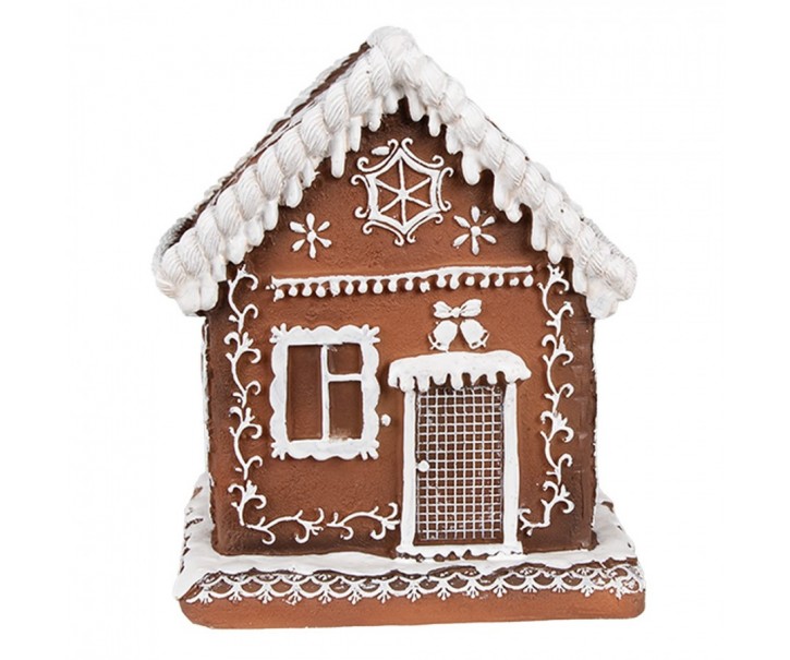 Vánoční perníková chaloupka s Led světýlky Gingerbread House - 13*13*15 cm / 3*AAA