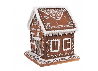 Vánoční perníková chaloupka s Led světýlky Gingerbread House - 13*13*15 cm / 3*AAA