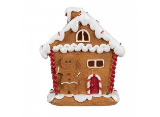 Vánoční perníková chaloupka s Led světýlky Gingerbread House - 11*9*13 cm
