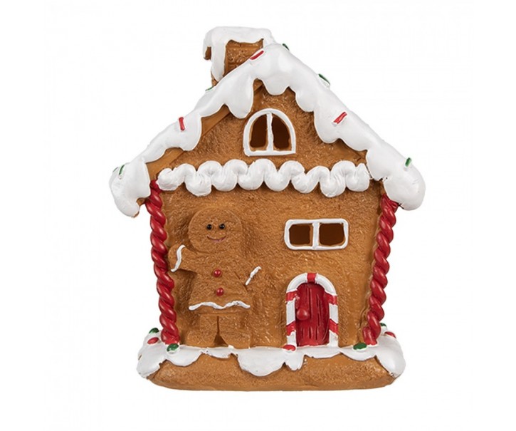 Vánoční perníková chaloupka s Led světýlky Gingerbread House - 11*9*13 cm