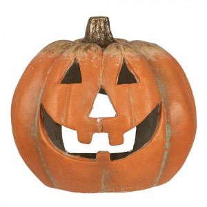 Oranžová dekorace dýně Halloween - 36*33*32 cm