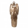 Zlatá antik kovová dekorace anděl v životní velikosti Christmas Angel - 62*25*169 cm