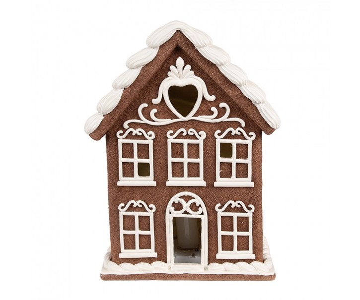 Vánoční perníková chaloupka s Led světýlky Gingerbread House - 17*10*22 cm