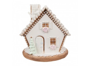 Cukrová perníková chaloupka s Led světýlky Gingerbread House - 17*16*17 cm / 3*AAA