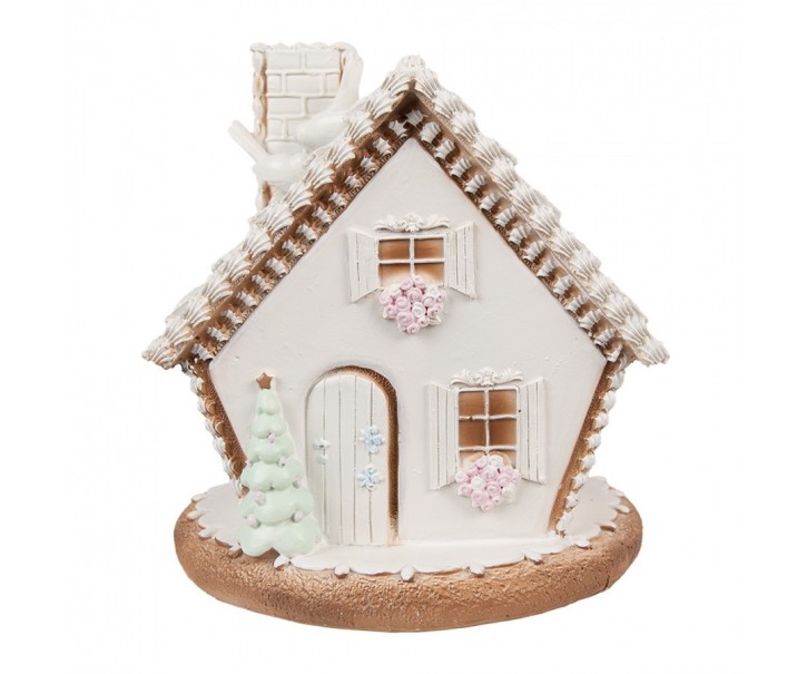 Cukrová perníková chaloupka s Led světýlky Gingerbread House - 17*16*17 cm / 3*AAA