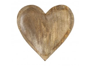 Miska ve tvaru srdce z mangového dřeva Mango Heart - 20*20 cm