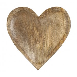 Miska ve tvaru srdce z mangového dřeva Mango Heart - 20*20 cm