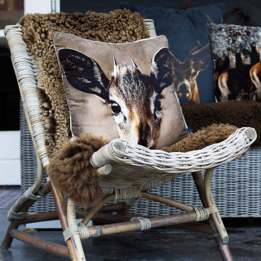 Šedé ratanové křeslo Mirri - 57*85*78cm