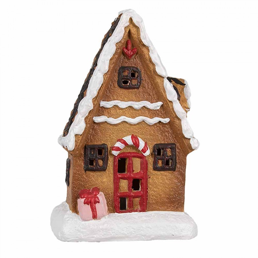 Keramická perníková chaloupka Gingerbread House - 10*7*15 cm