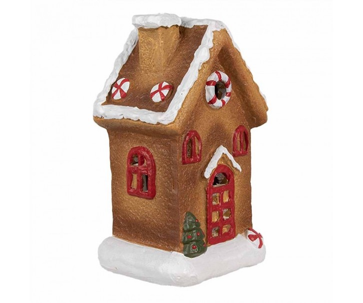 Keramická perníková chaloupka Gingerbread House - 9*7*15 cm Clayre & Eef
