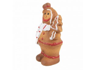Hnědá vánoční dekorace Perníček Gingerbread - 9*6*15 cm