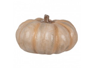 Béžová antik dekorace dýně Pumpkin Carbassa - Ø 22*13 cm 