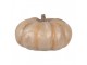 Béžová antik dekorace dýně Pumpkin Carbassa - Ø 22*13 cm 