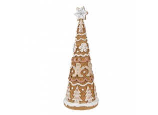 Dekorace vánoční perníkový stromek Gingerbread Tree - Ø 14*37 cm 