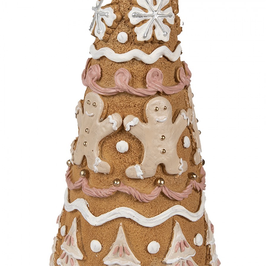 Dekorace vánoční perníkový stromek Gingerbread Tree - Ø 14*37 cm 