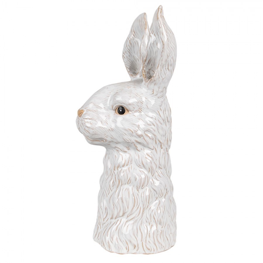 Vase Rabbit 13x14x33 Cm White Ceramic - 13*14*33 cm