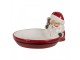 Dekorační keramická miska Santa Claus s perníčkem - 16*19*3 / 10 cm