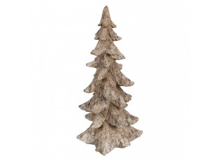 Hnědá dekorace vánoční stromek Christmas Tree - 19*18*36 cm