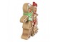 Hnědá vánoční svítící dekorace rodina Perníček Gingerbread - 31*10*35 cm Clayre & Eef