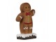 Hnědá vánoční dekorace Perníček Gingerbread - 10*5*15 cm