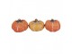 Set 3ks keramická oranžová dekorace dýně Pumpkin - Ø 5*4 cm 